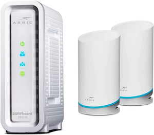 ARRIS Surfboard SB8200 DOCSIS 3.1 Cable Modem | Approved for Comcast Xfinity, Cox, Charter Spectrum, & More | Two 1 Gbps Ports | 1 Gbps Max Internet Speeds | 4 OFDM Channels | 2 Year Warranty