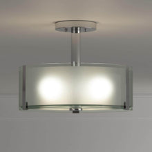 Load image into Gallery viewer, Bourland 14 In. 3-Light Polished Chrome Semi-Flush Mount Kitchen Ceiling Light Fixture