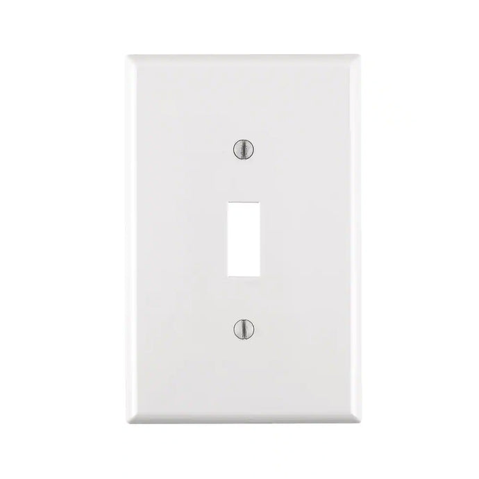 1-Gang Midway Toggle Nylon Wall Plate, White