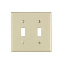 Load image into Gallery viewer, White 2-Gang Toggle Wall Plate (1-Pack)