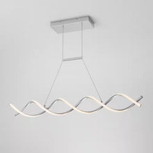 Load image into Gallery viewer, DNA Linear 16-Watt 1 Light Chrome Modern Integrated LED Pendant Light Fixture for Dining Room or Kitchen