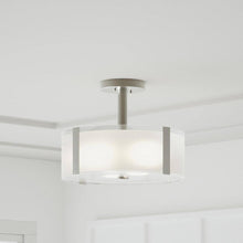 Load image into Gallery viewer, Bourland 14 In. 3-Light Polished Chrome Semi-Flush Mount Kitchen Ceiling Light Fixture