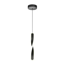 Load image into Gallery viewer, Finley 13-Watt 1 Light Black Modern 5 CCT Integrated LED Mini Pendant Light Fixture for Kitchen Island